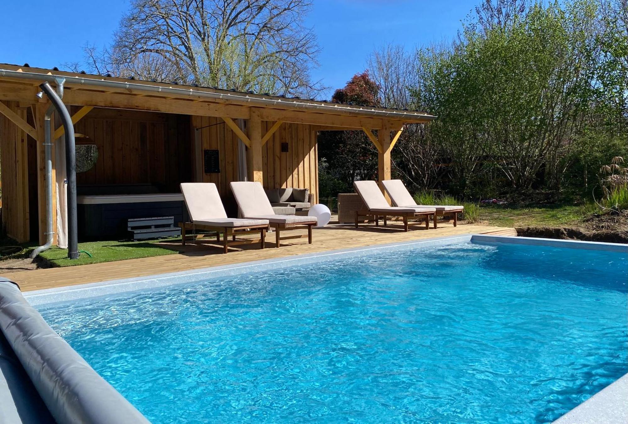Gites & Spa De Charme " Ploum" Pouydesseaux ภายนอก รูปภาพ